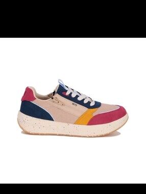 Drew Shoe Women's Orthotic Sneaker Happy - Multi Suede Combo 10839